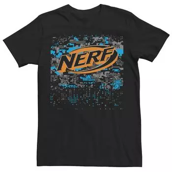 Мужская футболка с камуфляжным принтом и логотипом Nerf Licensed Character
