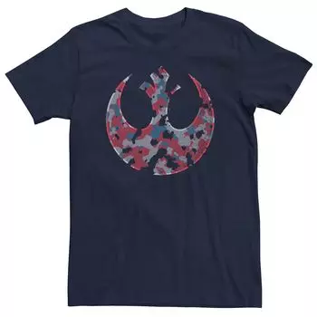 Мужская футболка с камуфляжным принтом и логотипом Star Wars Rebel Crest