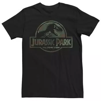 Мужская футболка с камуфляжным принтом «Парк Юрского периода» Fossil Licensed Character