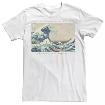 Мужская футболка с кандзи Fifth Sun Great Wave Licensed Character, белый