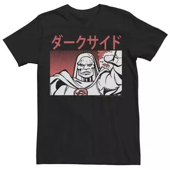Мужская футболка с кандзи «Лига справедливости DC Comics» в полутонах Darkseid Licensed Character