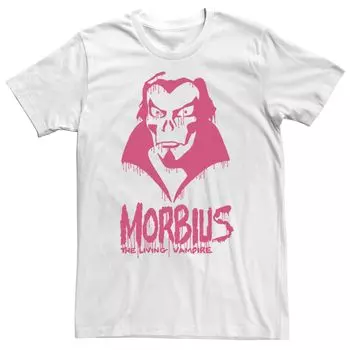 Мужская футболка с каплями краски Morbius The Living Vampire Marvel, белый