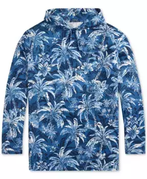 Мужская футболка с капюшоном Big & Tall в тропическом принте из джерси Polo Ralph Lauren, мультиколор