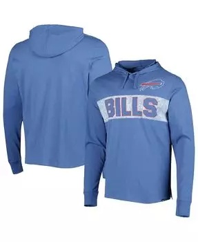 Мужская футболка с капюшоном и длинными рукавами Royal Buffalo Bills Field Franklin '47 Brand