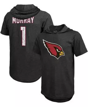 Мужская футболка с капюшоном kyler murray black arizona cardinals с именем и номером игрока tri-blend hoodie Fanatics, черный