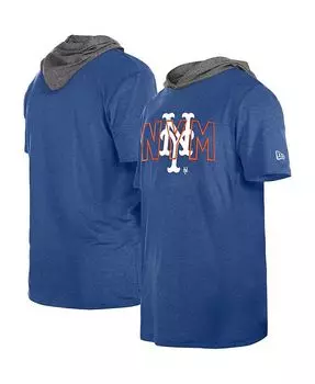 Мужская футболка с капюшоном Royal New York Mets Team New Era, синий