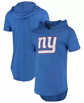 Мужская футболка с капюшоном royal new york giants primary logo tri-blend Majestic, мульти