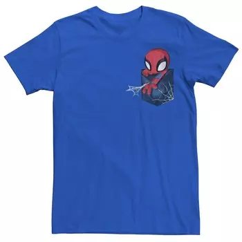 Мужская футболка с карманами Marvel Spider-Man Licensed Character, цвет Royal
