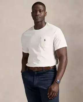 Мужская футболка с карманом Big & Tall Polo Ralph Lauren, белый