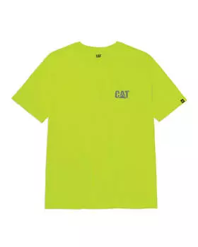 Мужская футболка с карманом Hi-Vis CAT, яркий желтый