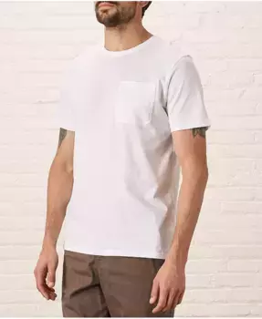 Мужская футболка с карманом из органического хлопка Softspun Pact, белый
