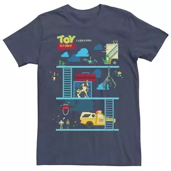 Мужская футболка с классической игрой Disney/Pixar «История игрушек» 8 бит Licensed Character