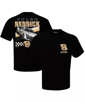 Мужская футболка с клетчатым флагом tyler reddick 3chi front runner, черная Checkered Flag Sports, черный