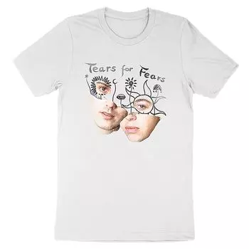 Мужская футболка с коллажем для лица Tears For Fears Licensed Character