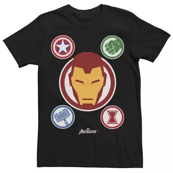 Мужская футболка с коллажем и графическим логотипом Marvel Gamerverse Avenger Iron Man