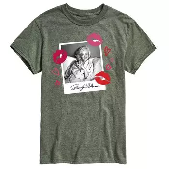 Мужская футболка с коллажем Мэрилин Монро Photo Kiss Licensed Character