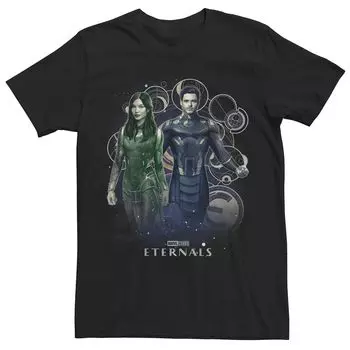 Мужская футболка с коллажем Marvel Eternals Ikaris и Sersi Licensed Character