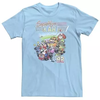 Мужская футболка с коллажем Nintendo Mario Kart '92 Group Licensed Character