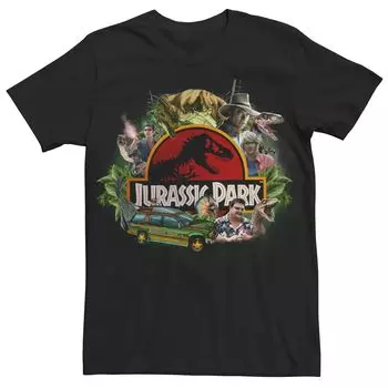 Мужская футболка с коллажем «Парк Юрского периода» Licensed Character
