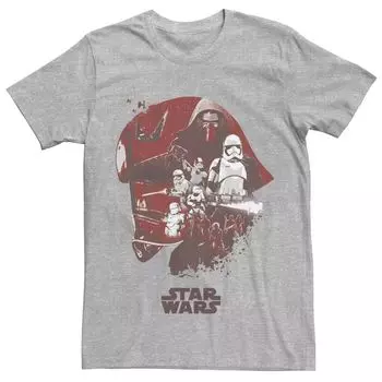 Мужская футболка с коллажем «Последний джедай, капитан Фазма», шлем Star Wars
