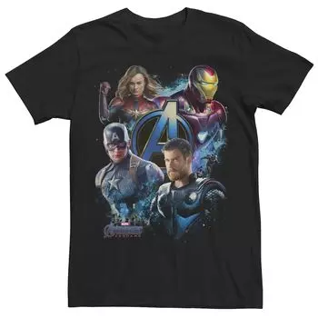 Мужская футболка с коллажем синего оттенка «Marvel Avengers: Endgame» Licensed Character
