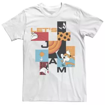 Мужская футболка с коллажем Space Jam 2 Let's Jam Licensed Character