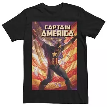 Мужская футболка с комиксами Marvel «Капитан Америка» Licensed Character