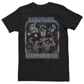 Мужская футболка с комиксами в стиле ретро «Вселенная Marvel» Licensed Character