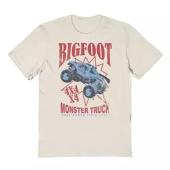 Мужская футболка с контрастным рисунком Bigfoot Licensed Character, цвет Natural