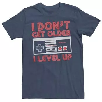 Мужская футболка с контроллером Nintendo I Don't Get Old I Level Up Licensed Character