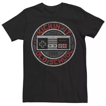 Мужская футболка с контроллером Nintendo NES Kickin' It Old School Licensed Character