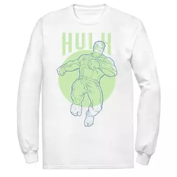 Мужская футболка с контуром Marvel Hulk Licensed Character