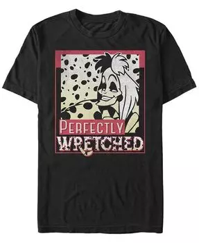 Мужская футболка с коротким рукавом «101 далматинец Wretched Cruella» Fifth Sun, черный