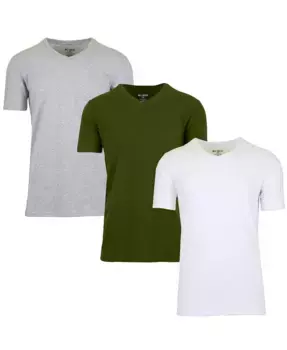 Мужская футболка с коротким рукавом, 3 шт., эластичная Galaxy By Harvic, мультиколор