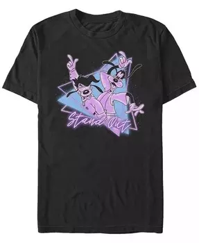 Мужская футболка с коротким рукавом A Goofy Movie Neon Rock Fifth Sun, черный
