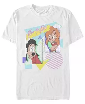 Мужская футболка с коротким рукавом A Goofy Movie Eye To Eye 80's Fifth Sun, белый
