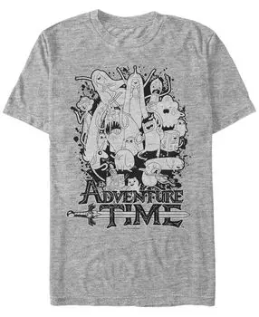 Мужская футболка с коротким рукавом adventure time ink group Fifth Sun, мульти