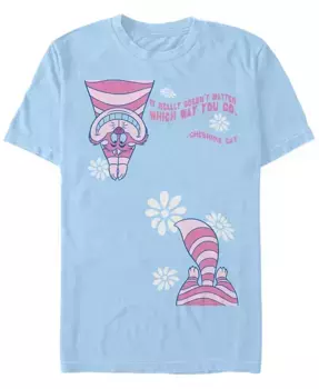 Мужская футболка с коротким рукавом Alice in Wonderland Cheshire Split Fifth Sun, синий