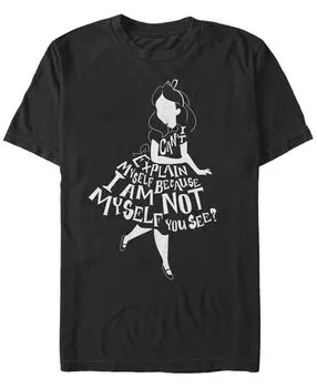 Мужская футболка с коротким рукавом alice in wonderland not alice Fifth Sun, черный