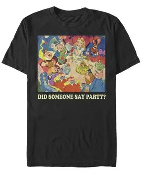 Мужская футболка с коротким рукавом alice in wonderland party party Fifth Sun, черный