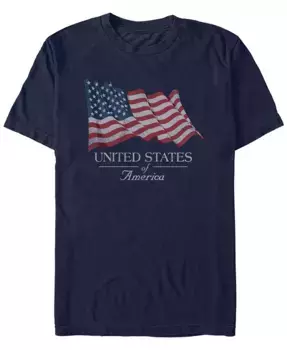 Мужская футболка с коротким рукавом American Flag Generic Additude, синий