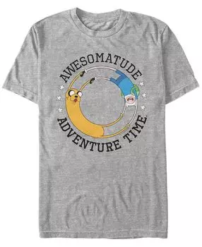 Мужская футболка с коротким рукавом awesomatude adventure time Fifth Sun, мульти