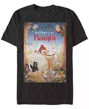 Мужская футболка с коротким рукавом Bambi Beautiful Friendships Fifth Sun, черный
