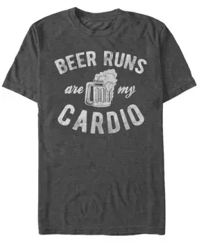 Мужская футболка с коротким рукавом Beer Run Cardio Fifth Sun, серый