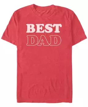 Мужская футболка с коротким рукавом Best Dad Fifth Sun, красный