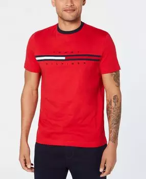 Мужская футболка с коротким рукавом big & tall tino с логотипом Tommy Hilfiger, мульти