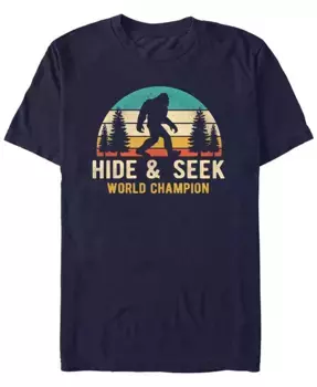 Мужская футболка с коротким рукавом Bigfoot Hide and Seek World Champion Design By Humans, синий