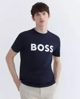 Мужская футболка с коротким рукавом Boss, синий