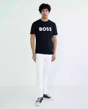 Мужская футболка с коротким рукавом Boss, тёмно-синий