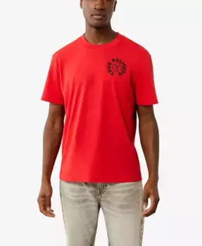 Мужская футболка с коротким рукавом Buddha Face True Religion, красный